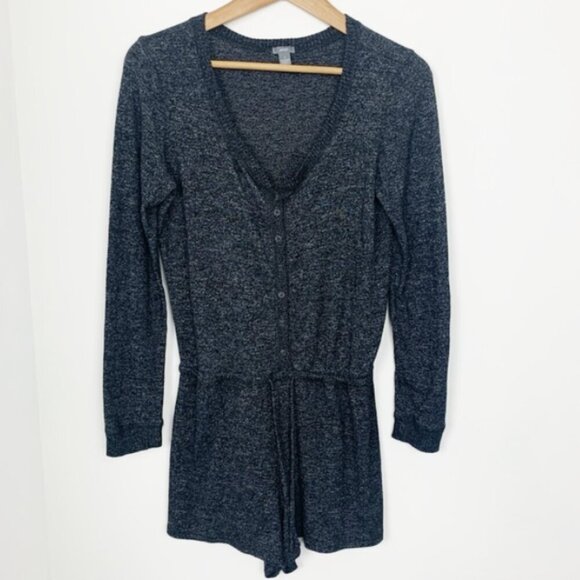 Aerie Long Sleeve Drawstring Romper - Picture 1 of 6